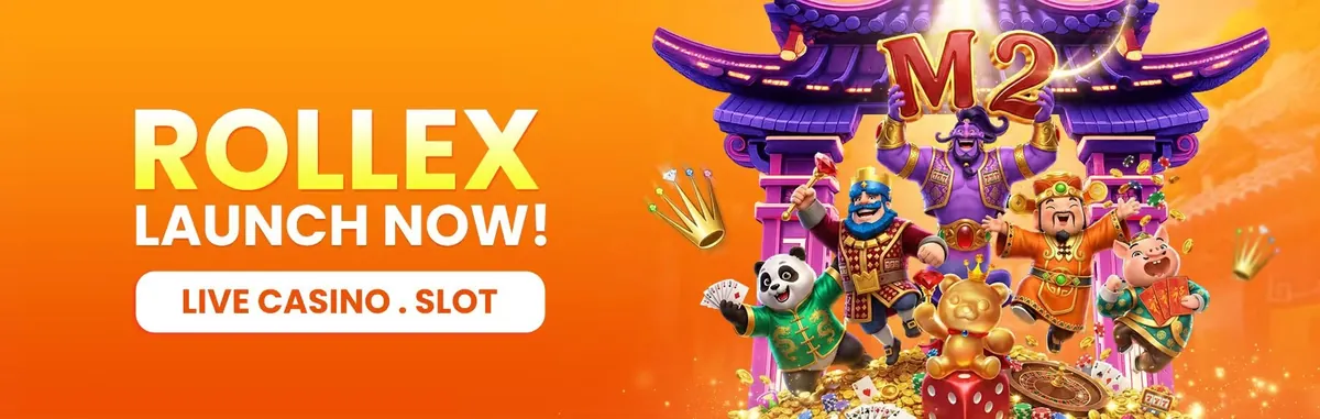 M2 Casino — Rollex 真人娱乐场与老虎机上线
